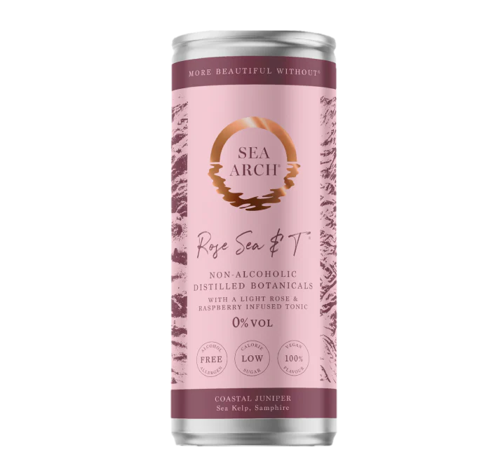SEA ARCH ROSE SEA & T nealkoholinis kokteilis, pakuotė 12x0,25 L