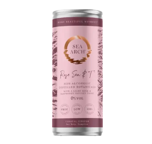 SEA ARCH ROSE SEA & T nealkoholinis kokteilis, pakuotė 12x0,25 L