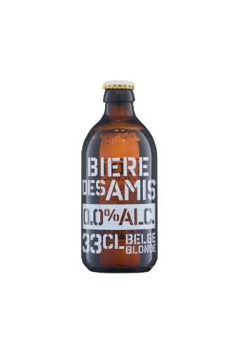 BIERE DES AMIS Blonde nealkoholinis šviesus alus, pakuotė 6x0,33 L